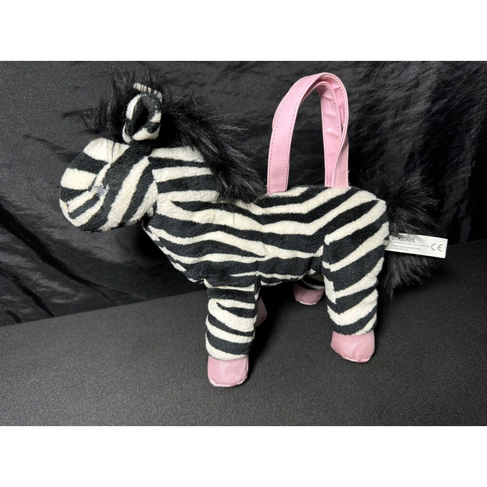 Gymboree 2008 Plush Zebra Purse – Pink Strap EUC Animal Safari Girly